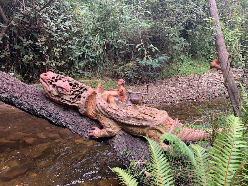 The magic Bruno&rsquo;s Art & Sculpture Garden near Steavenson Falls, Marysville, Yarra Valley, Victoria.